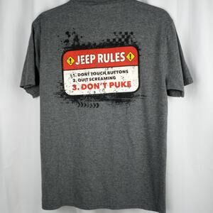 DISTRICT  Jeep Rules Graphic Tee Women's S   Campy Grunge Casual